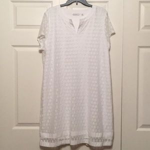 White full lace dress
